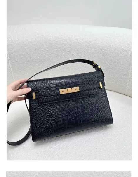 Saint Laurent Kate Medium Burgundy Leather Shoulder Bag - 37