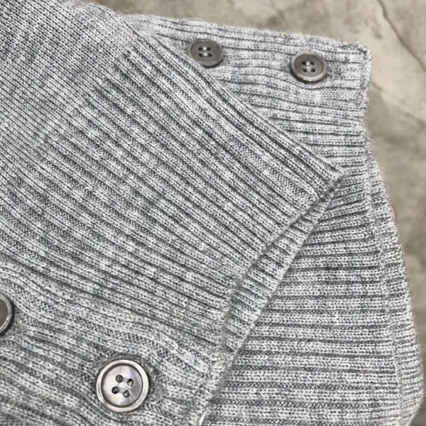 Thom Browne 4-Bar Stripe Navy Wool Sweater - 9
