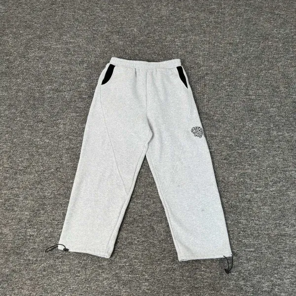 MMY Black and Gray Contrast Hoodie and Sweatpants Set - 17
