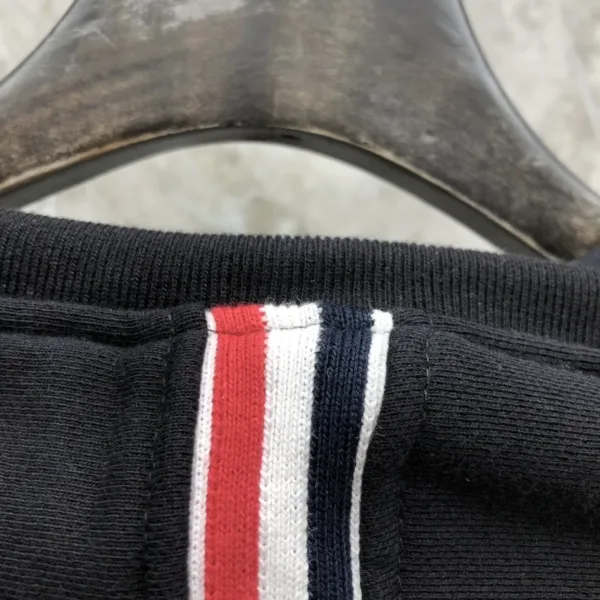 Thom Browne Classic Four-Bar Stripe Gray Sweatshirt - 35