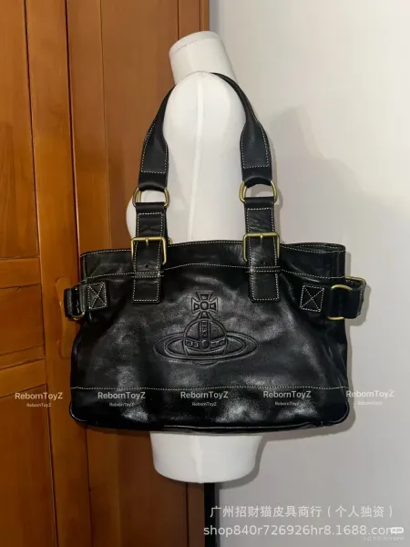 Vivienne Westwood Orb Logo Hobo Bag Black - 2