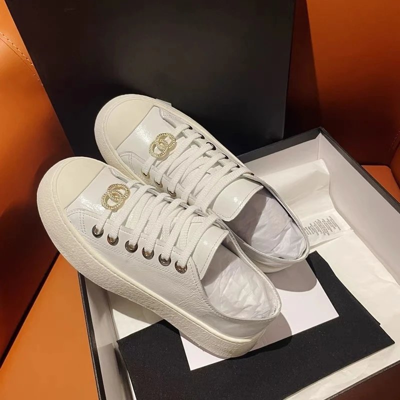 Chanel 19 Bag Sneaker White Patent Leather Chunky Sneakers