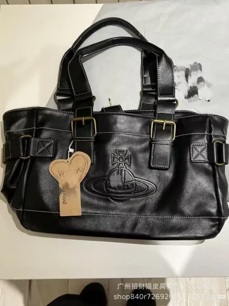 Vivienne Westwood Orb Logo Hobo Bag Black - 3