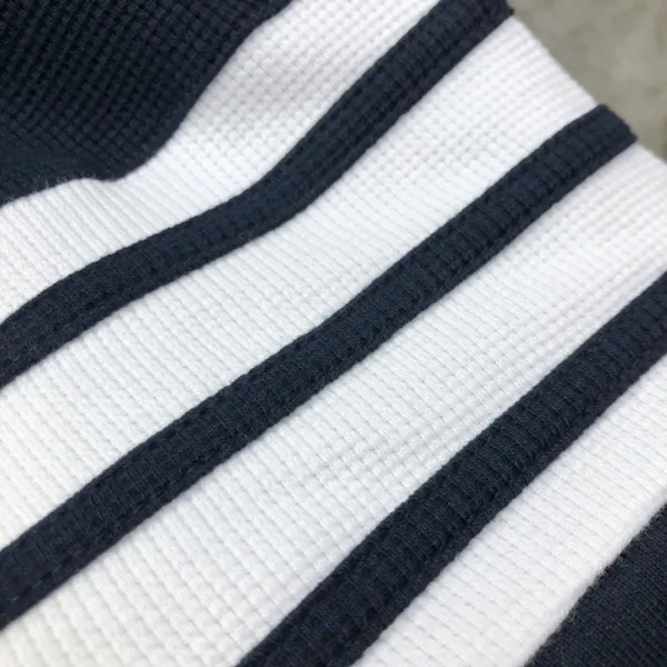 Thom Browne Classic Four-Bar Stripe Gray Knit Polo - 33