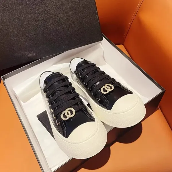 Chanel Tweed CC Logo Platform Sneakers White - 7