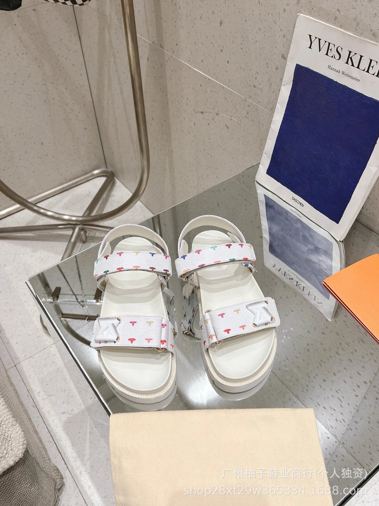 Louis Vuitton Multi Color Monogram Flat Sandals