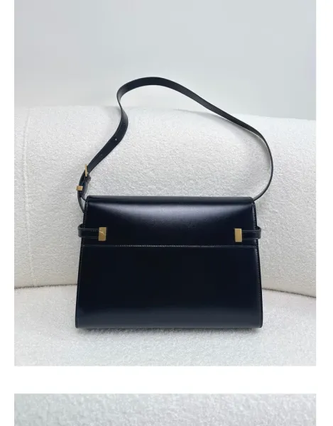 Saint Laurent Kate Medium Burgundy Leather Shoulder Bag - 22