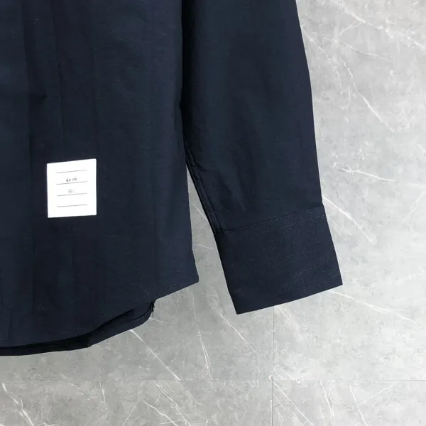 Thom Browne Classic Four-Bar Stripe Shirt Gray - 18