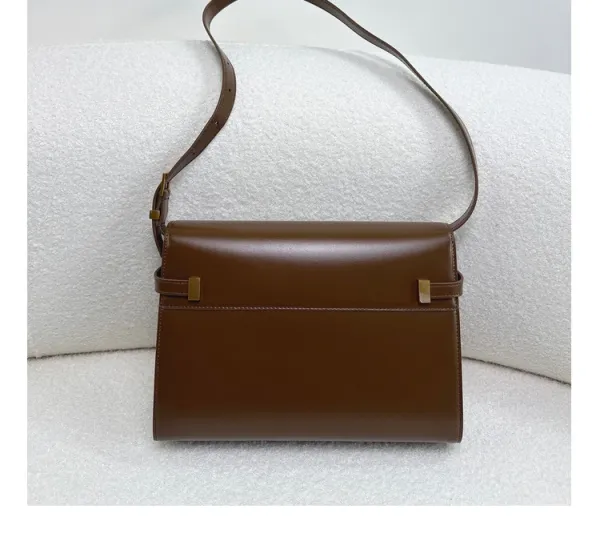 Saint Laurent Kate Medium Burgundy Leather Shoulder Bag - 29