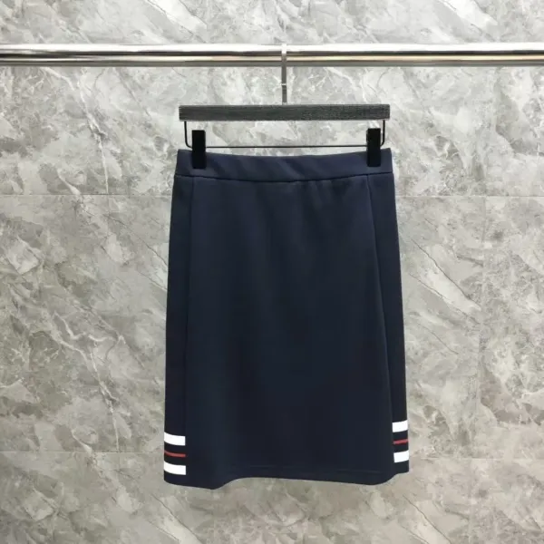 Thom Browne Pleated Tennis Skirt Pink Grid - 28