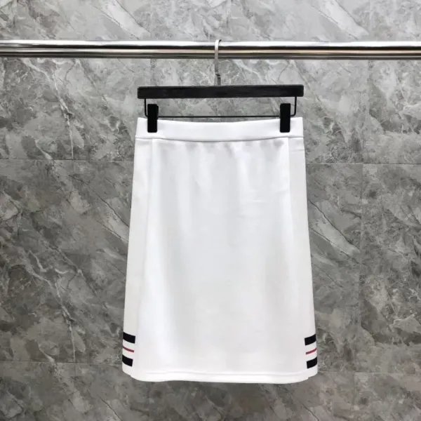 Thom Browne Pleated Tennis Skirt Pink Grid - 29