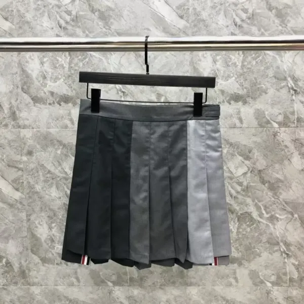 Thom Browne Pleated Tennis Skirt Pink Grid - 32