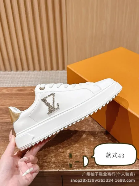 Off-White x Louis Vuitton Inspired Butterfly Print Chunky Sneakers Black/White - 43