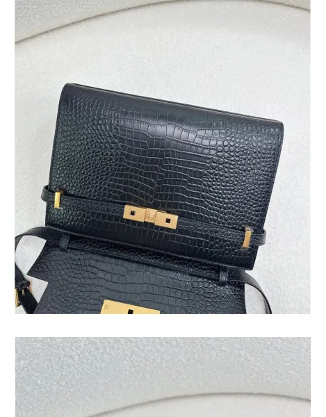 Saint Laurent Kate Medium Burgundy Leather Shoulder Bag - 43