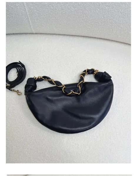 Saint Tears Knotted Chain Saddle Bag Black - 17