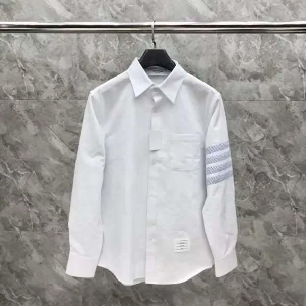 Off-White Industrial Stripe White Cotton Shirt - 38