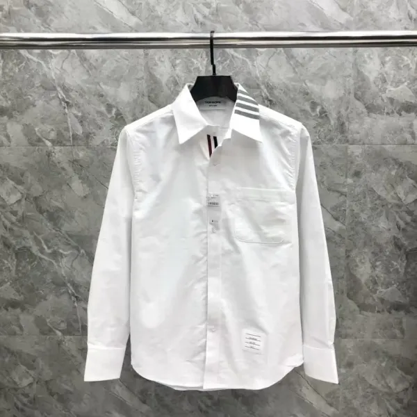 Off-White Industrial Stripe White Cotton Shirt - 40