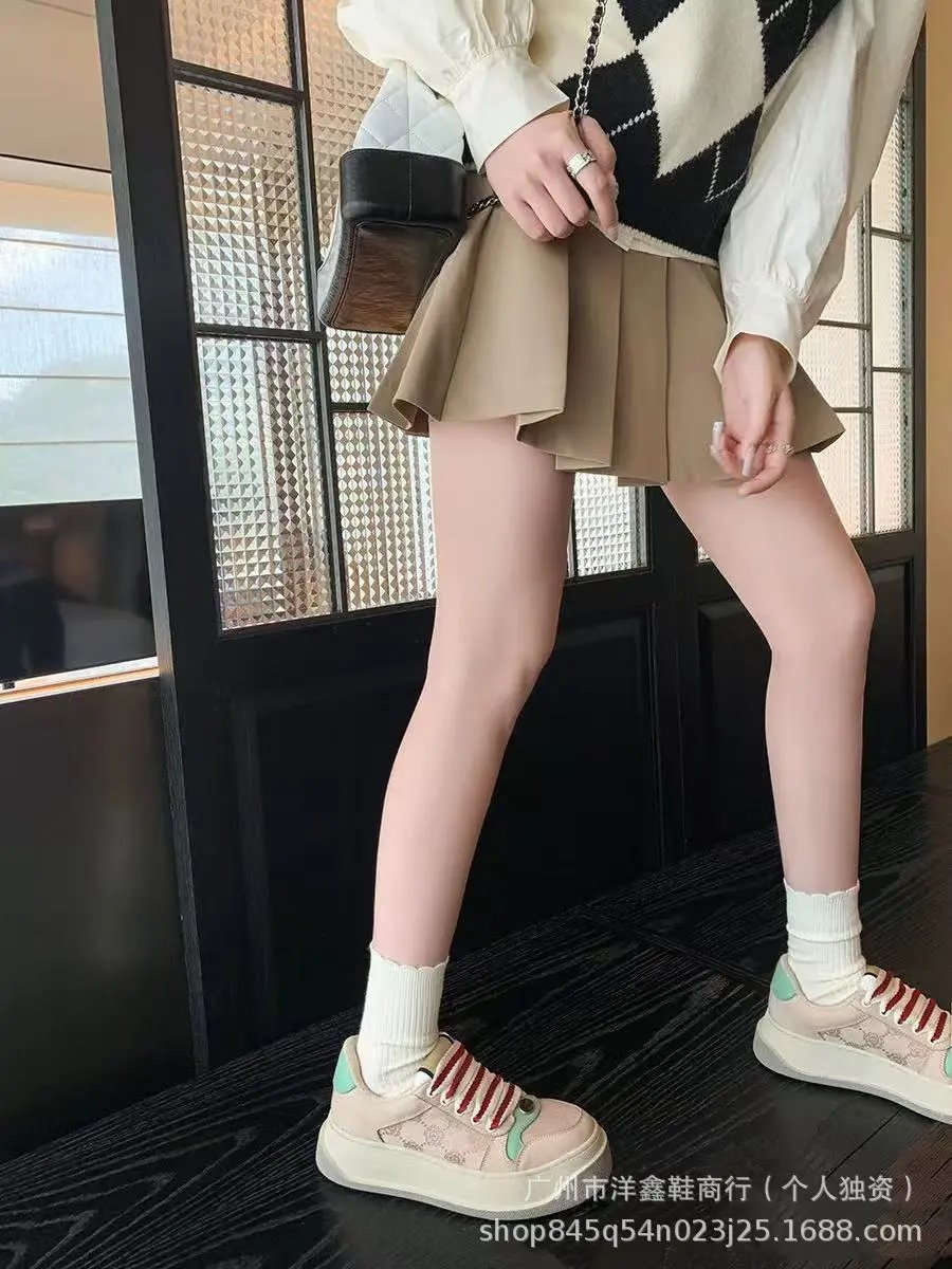 Gucci Rhyton Sneakers Black Red Striped Velcro Chunky Sneakers - 5