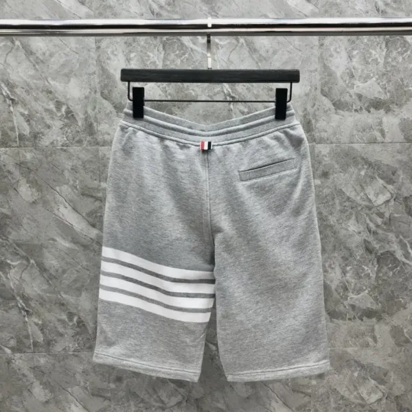 Thom Browne Four-Bar Stripe Black Sweatshorts - 12