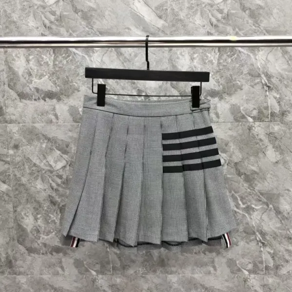 Thom Browne Pleated Tennis Skirt Pink Grid - 19