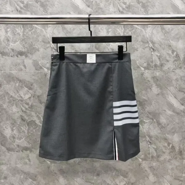 Thom Browne Pleated Tennis Skirt Pink Grid - 20