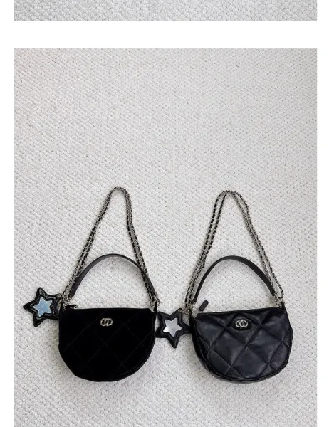 Chanel 22 Mini Quilted Half-Moon Bag Black Shoulder Bag - 13