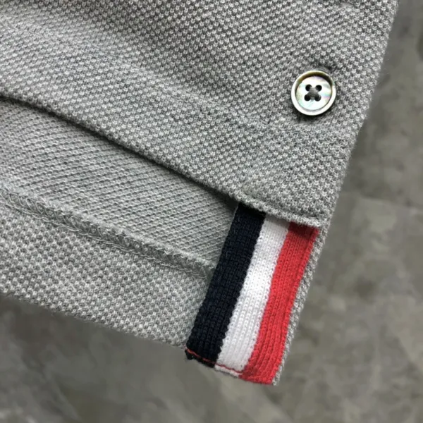 Thom Browne 4-Bar Stripe Ribbed T-Shirt Burgundy - 25