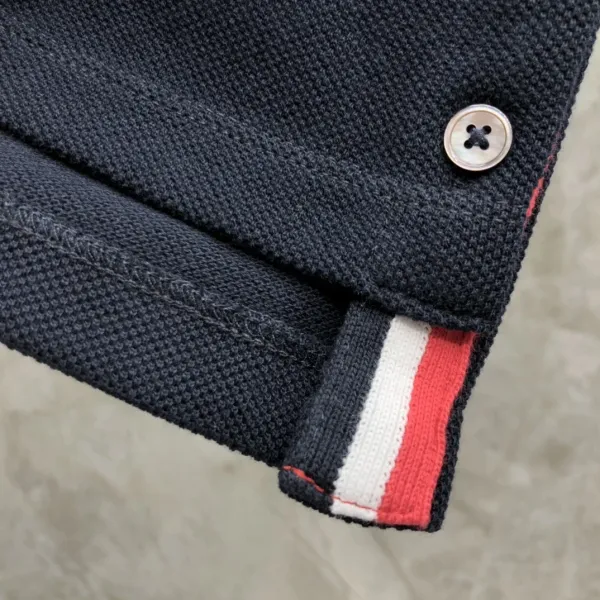 Thom Browne 4-Bar Stripe Ribbed T-Shirt Burgundy - 49