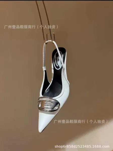 Philipp Plein x Unknown Model Silver Metallic Snake-Print Slingback Stilettos - 16