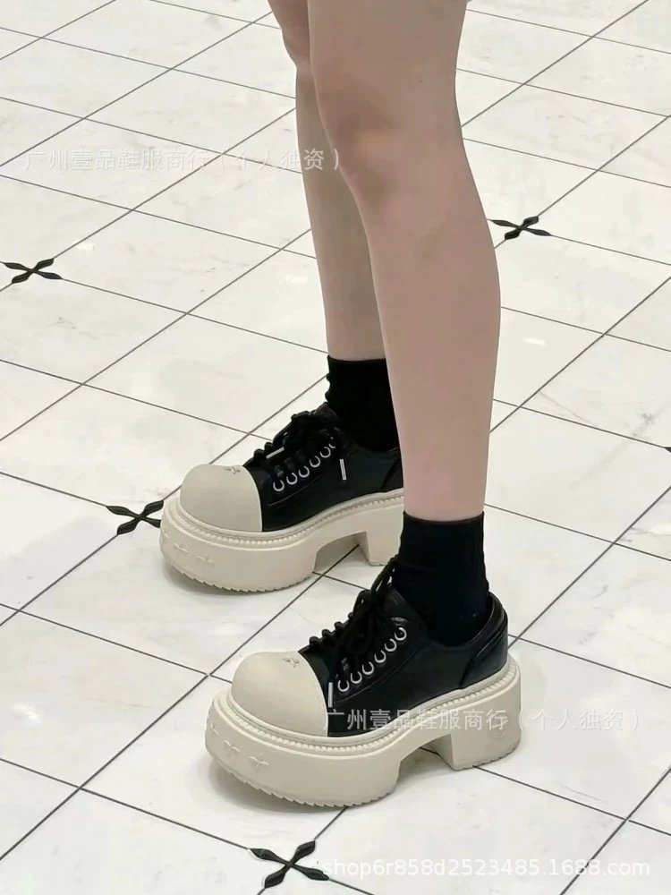 Saint Tears Chunky Platform Oxford Sneakers Black - 3