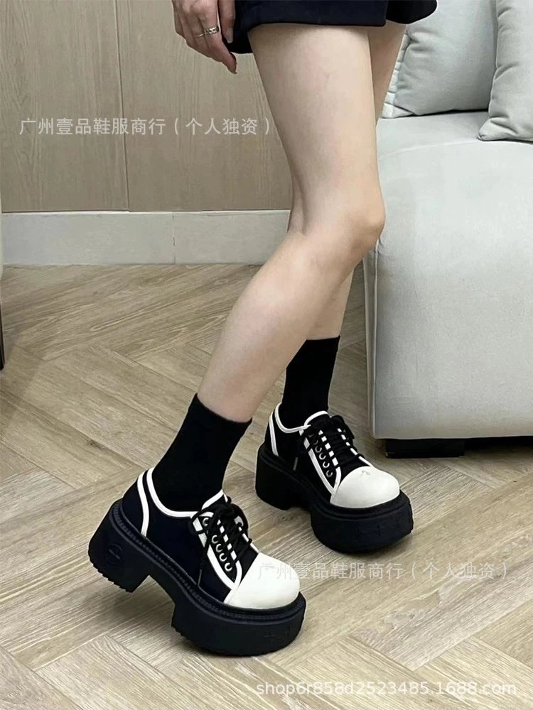 Saint Tears Chunky Platform Oxford Sneakers Black - 4