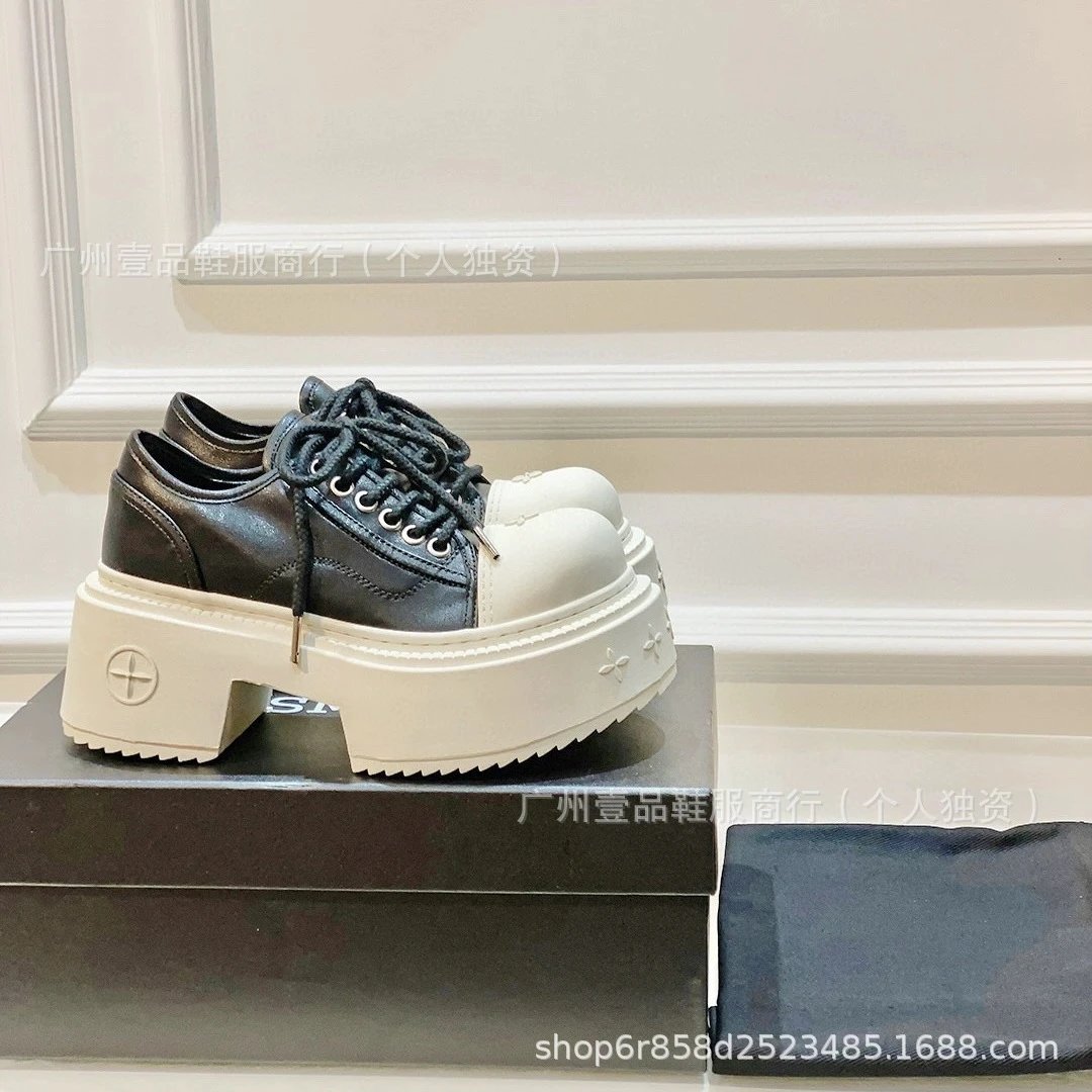Saint Tears Chunky Platform Oxford Sneakers Black - 12
