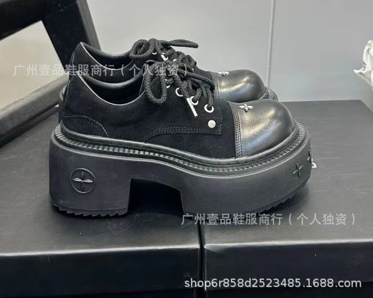 Saint Tears Chunky Platform Oxford Sneakers Black - 17