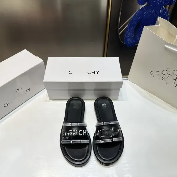 Givenchy Antigona Slide Silver Metallic Slippers - 17
