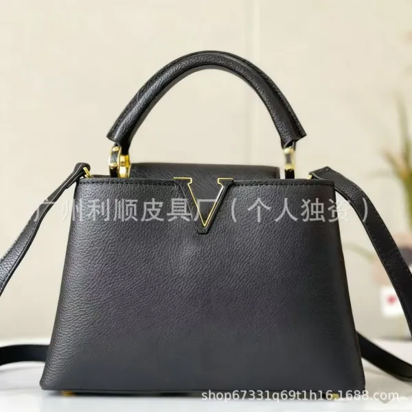 Valentino Garavani VLogo Small Top Handle Bag Black Handbag - 5