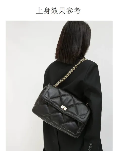Chanel 19 Bag Black Quilted Leather Chain Shoulder Bag - 6