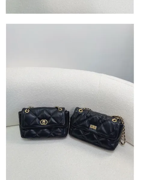 Chanel 19 Bag Black Quilted Leather Chain Shoulder Bag - 12