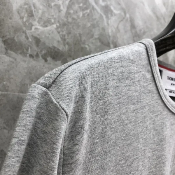 Thom Browne Classic Four-Bar Stripe Pocket T-Shirt Black - 32