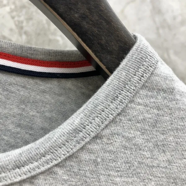 Thom Browne Classic Four-Bar Stripe Pocket T-Shirt Black - 33