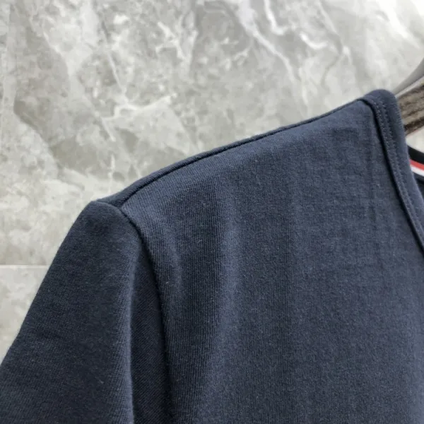 Thom Browne Classic Four-Bar Stripe Pocket T-Shirt Black - 40
