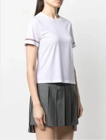 Thom Browne Classic Four-Bar Stripe Navy T-Shirt - 7