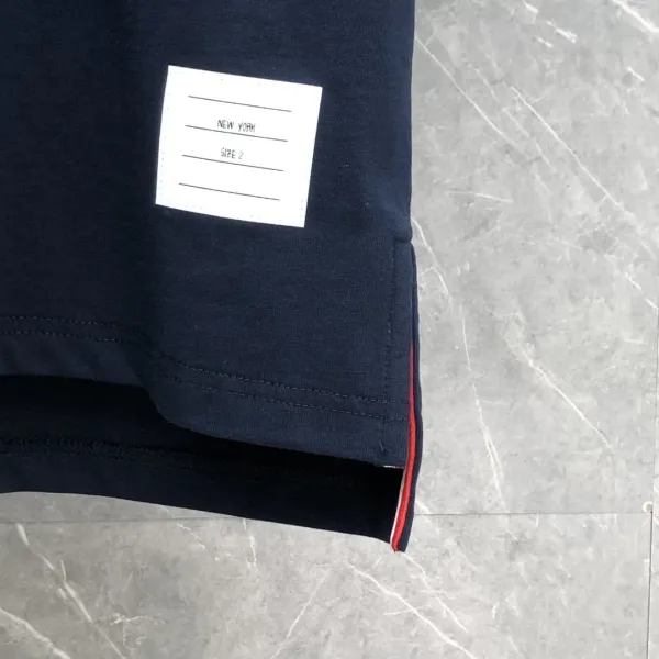 Thom Browne Classic Four-Bar Stripe Navy T-Shirt - 20