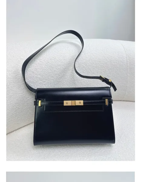 Saint Laurent Kate Medium Burgundy Leather Shoulder Bag - 21