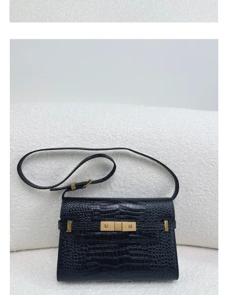 Saint Laurent Kate Medium Burgundy Leather Shoulder Bag - 31