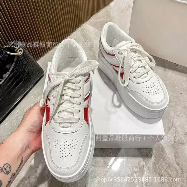 Lacoste Court Classic Pink and White Chunky Sneakers - 18