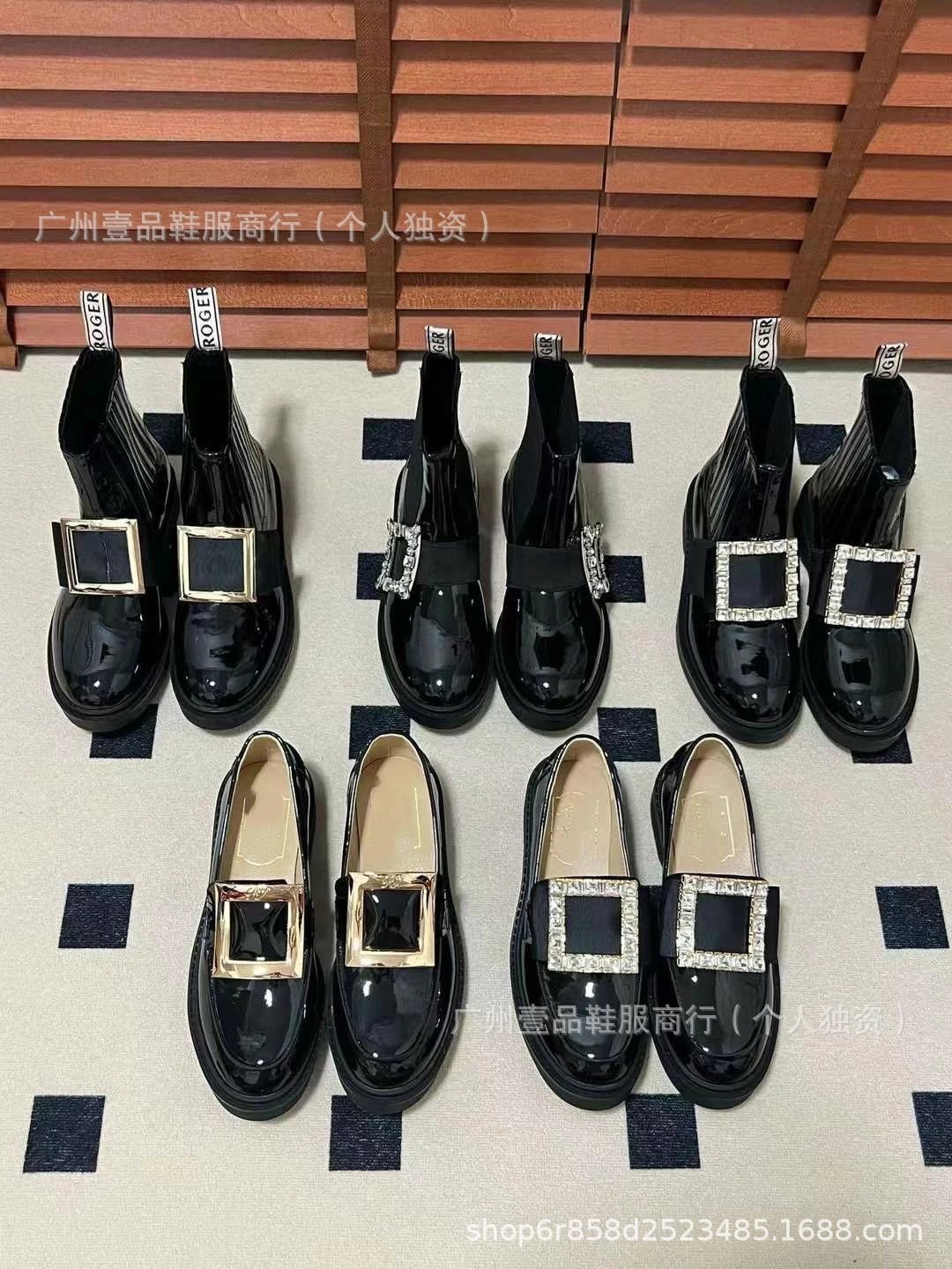 Rochas Paris Crystal-Embellished Patent Leather Loafers Black - 4
