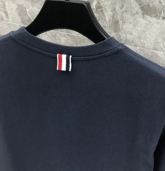 Thom Browne Anchor Embroidered Navy T-Shirt - 24
