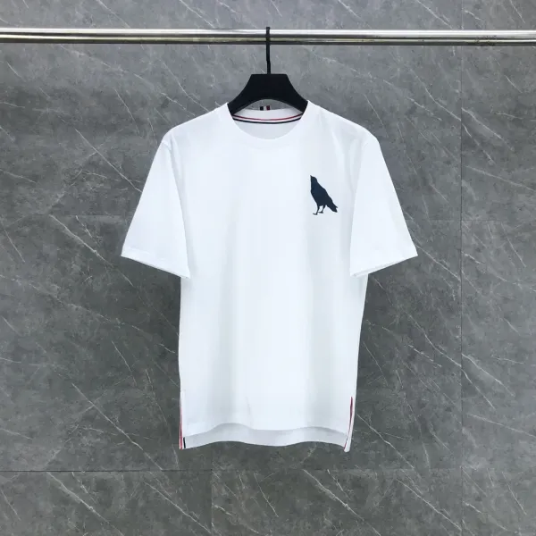 Thom Browne Raven Logo White T-Shirt - 45