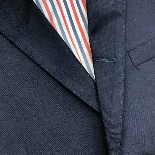Thom Browne Classic Four-Bar Stripe Navy Blazer - 18