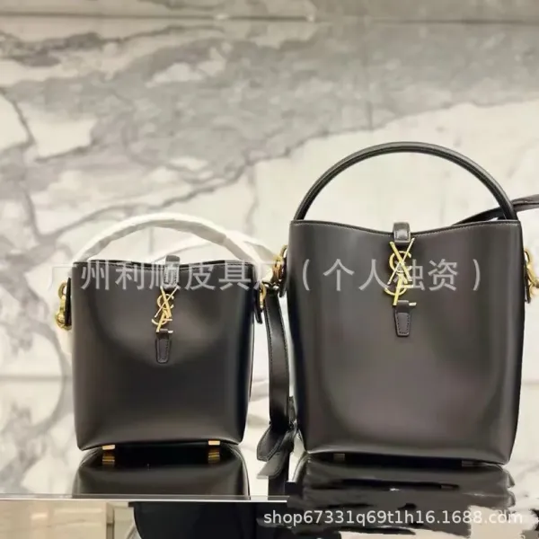 Saint Laurent Mini and Medium Niki Bucket Bag Black Handbags - 3